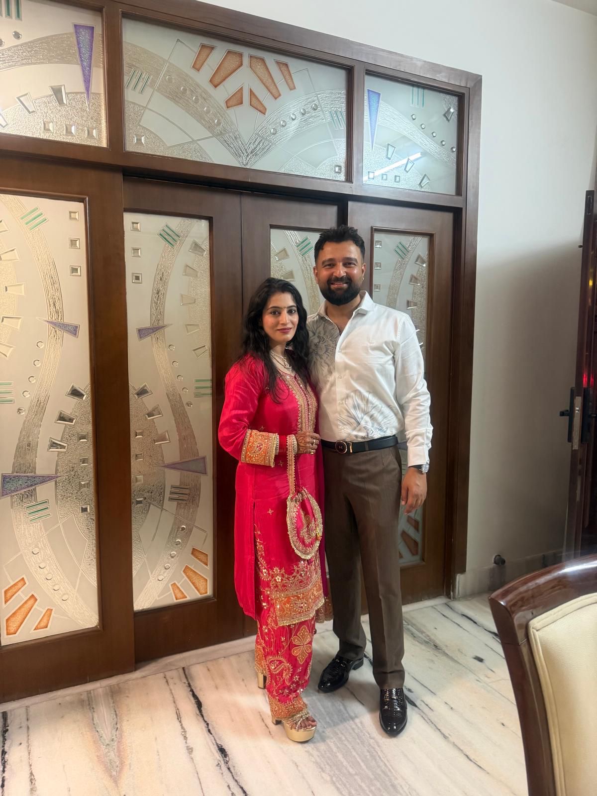 Aunnaty with her partner