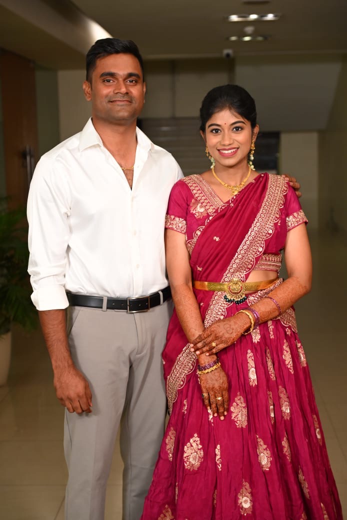 Vidya with her partner
